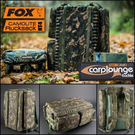 FOX camolite RT4 Rucksack + housse bateau et tablette