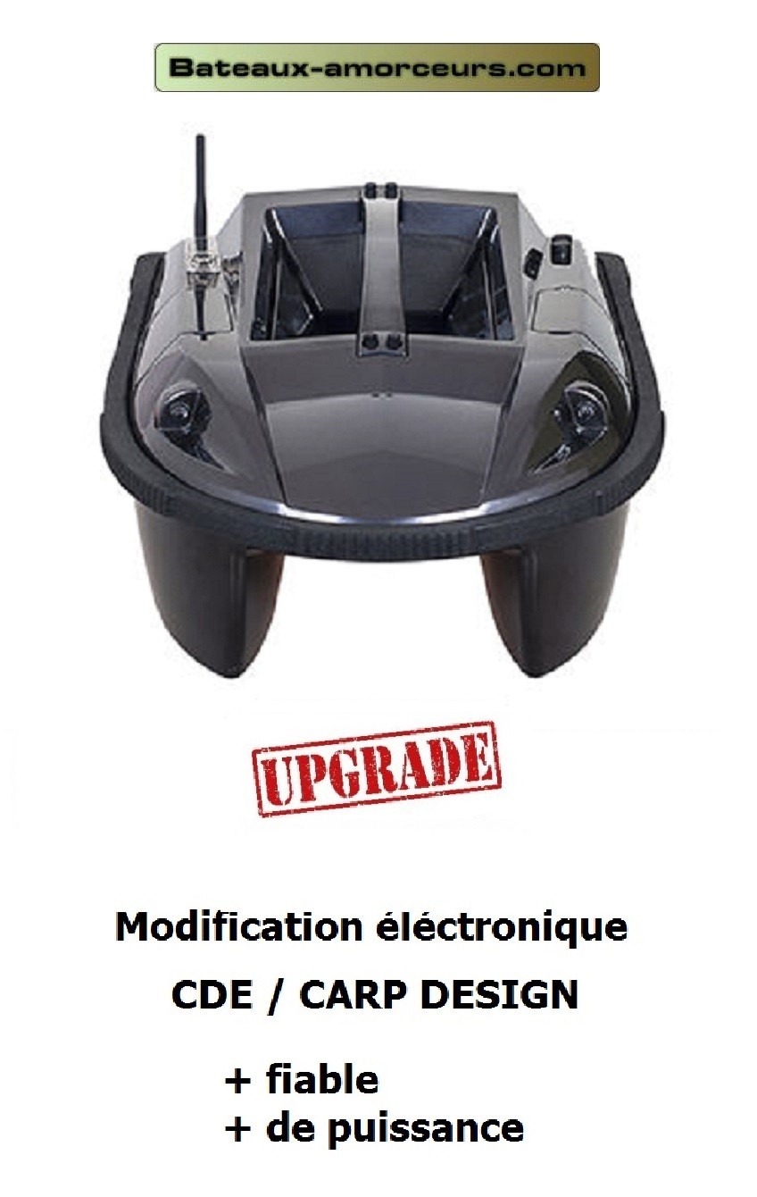 Modification éléctronique bateau amorceur CDE / CARP DESIGN /SMART