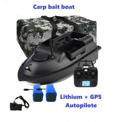 Bateau amorceur Carpe bait boat GPS autopilote + batteries litium