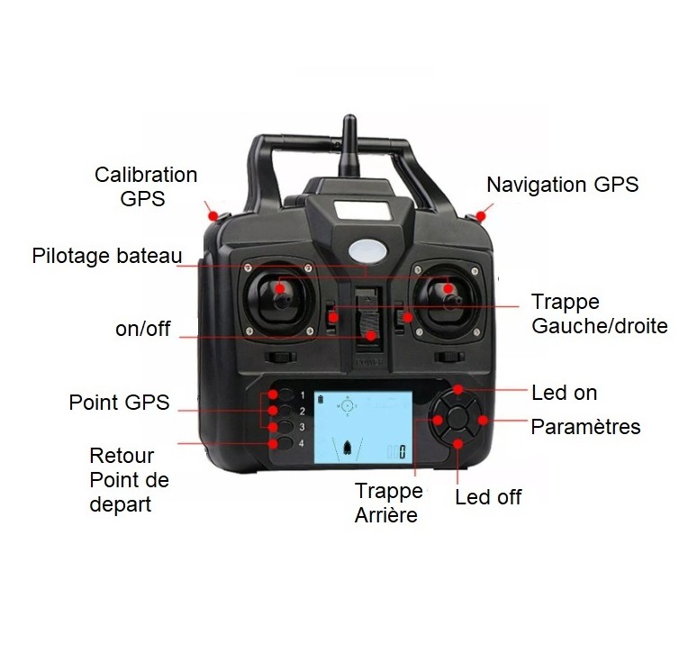 Bateau Amorceur CarpOn Invader Echo + GPS - Carptour