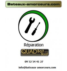 Réparation bateau amorceur quad bait boat