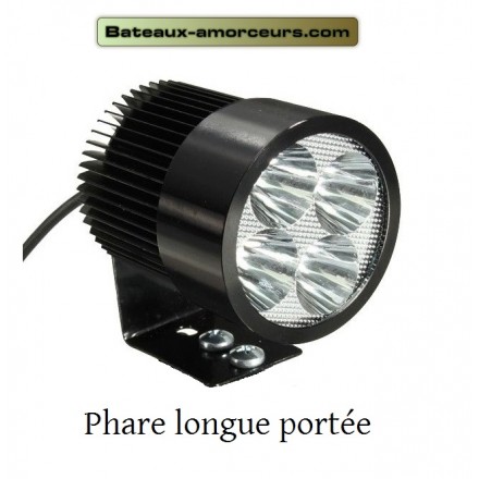 Phare longue portée pour bateau amorceur