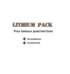 Kit batteries lithium pour quad bait boat transporter